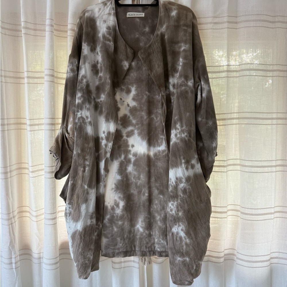 BLACK CRANE kimono